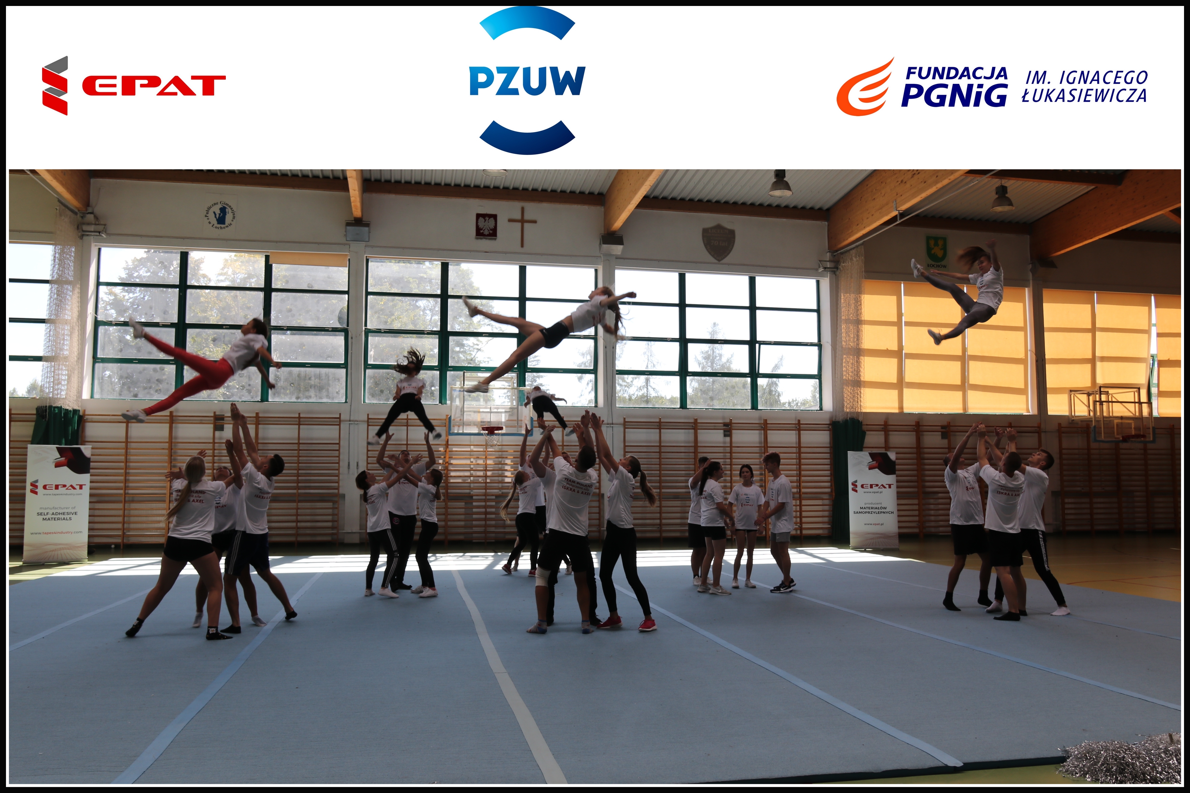 Sponsorzy reprezentacji Polskiego Związku Sportowego Cheerleadingu w konkurencji Cheer Coed Senior L5 na Mistrzostwa Świata 2021